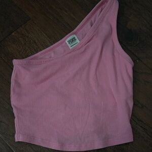 PINK Victoria's Secret Pink Ribbed Crop Top